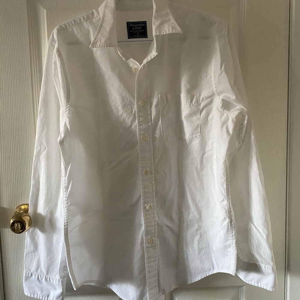 White buttoned down shirt